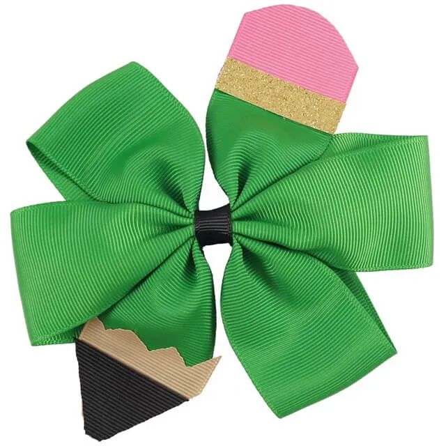 Back to School Pencil Hair Clips