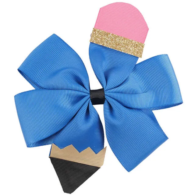 Back to School Pencil Hair Clips