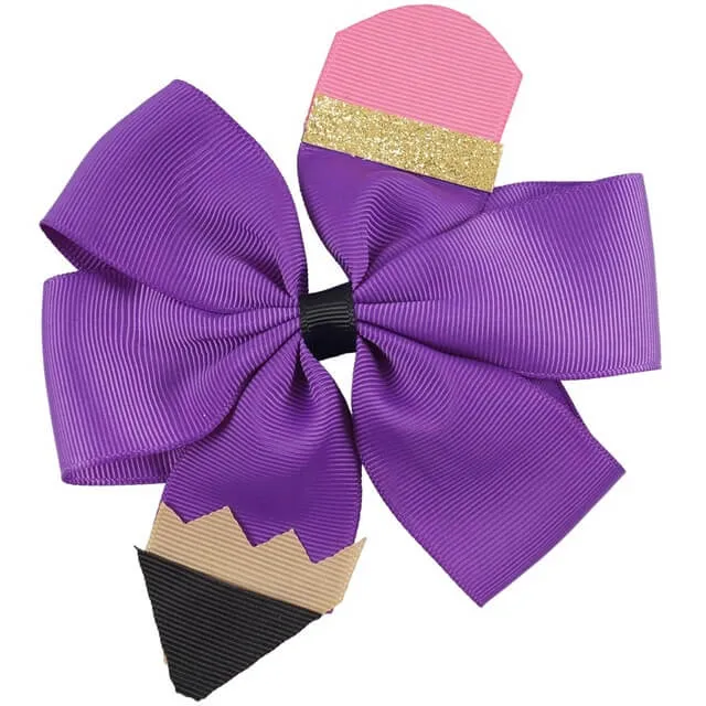 Back to School Pencil Hair Clips