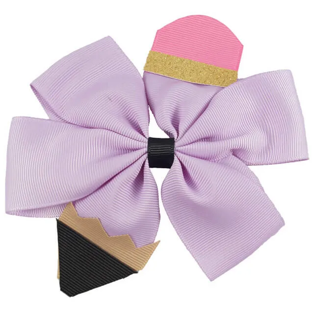 Back to School Pencil Hair Clips
