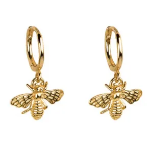 Bee Charmed Huggie Hoop Earrings