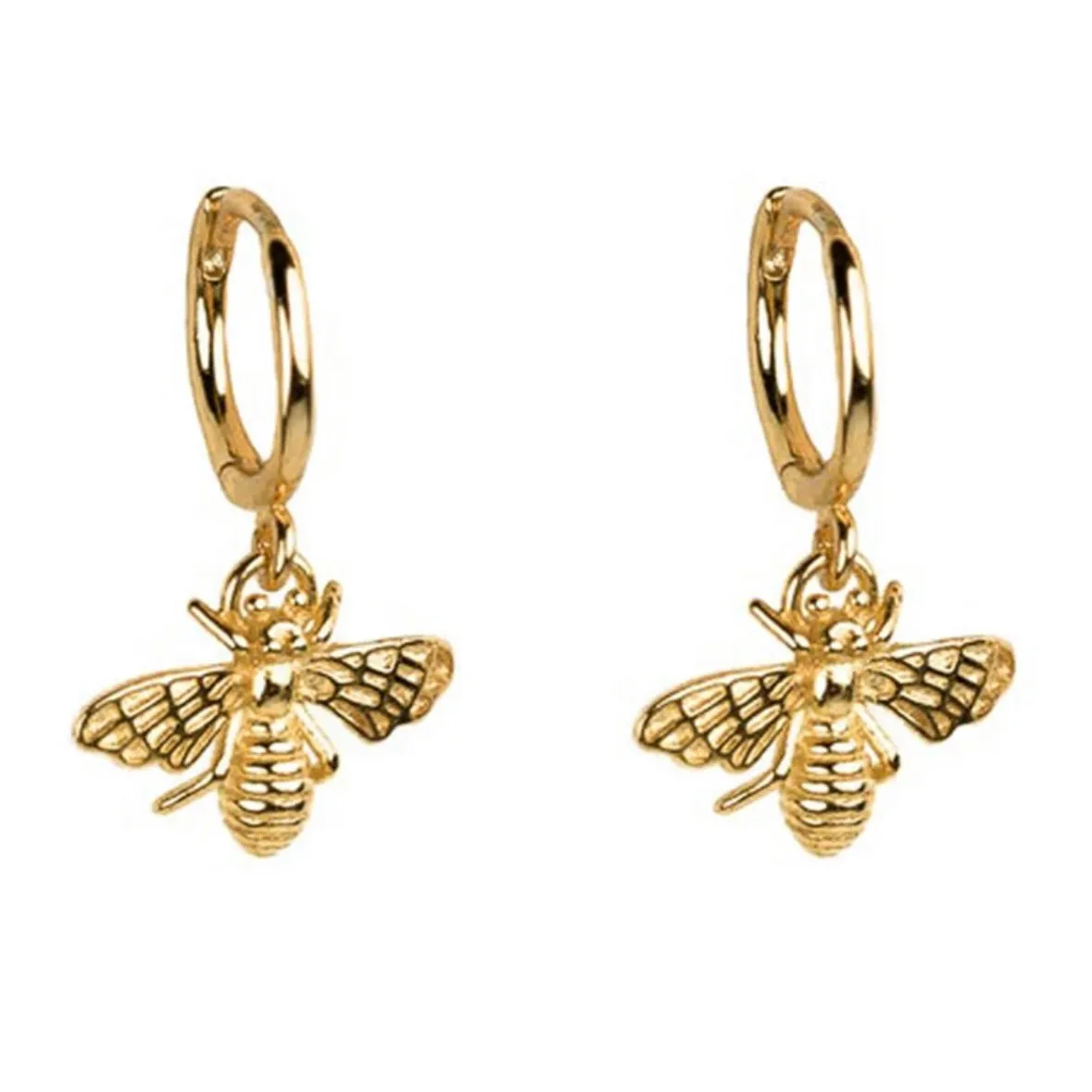 Bee Charmed Huggie Hoop Earrings