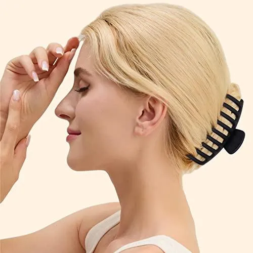 Big Hair Claw Clips for Women Large Claw Clip for Thin Thick Hair 90's Strong Hold 4.33 Inch Nonslip Hair Clips (4 Pcs)