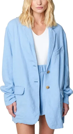 [BLANKNYC] Womens Luxury Clothing Oversized Blazzer with Pockets, Comfortable & Stylish Coat