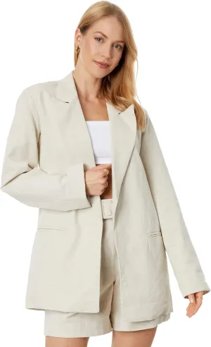 [BLANKNYC] Womens Luxury Clothing Oversized Blazzer with Pockets, Comfortable & Stylish Coat