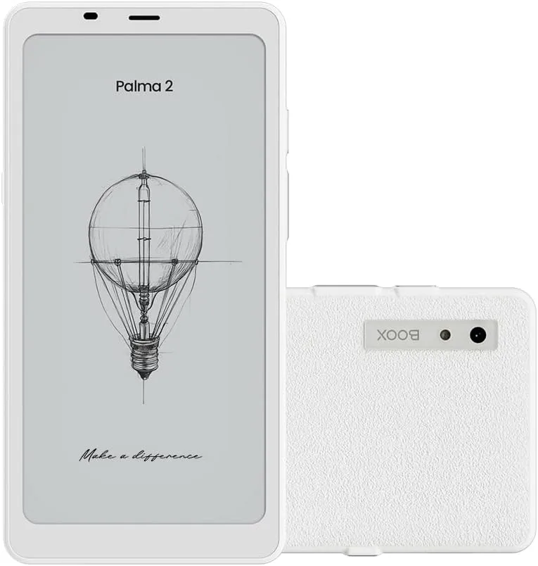 BOOX Palma2 Mobile ePaper eBook Reader Fingerprint Recognition Smart Button Dual Microphones Off White