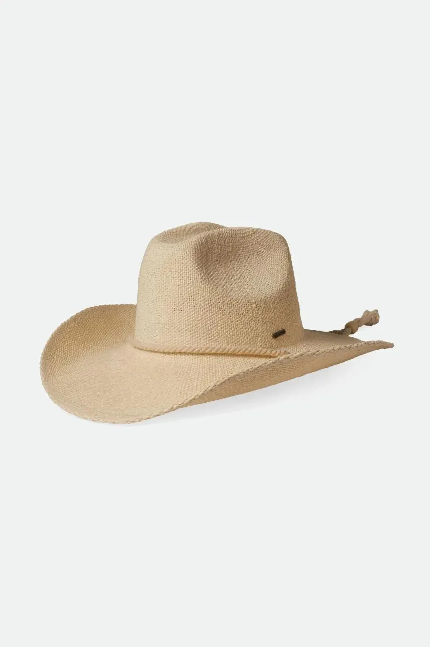 Brixton Bone Austin Straw Cowboy Hat