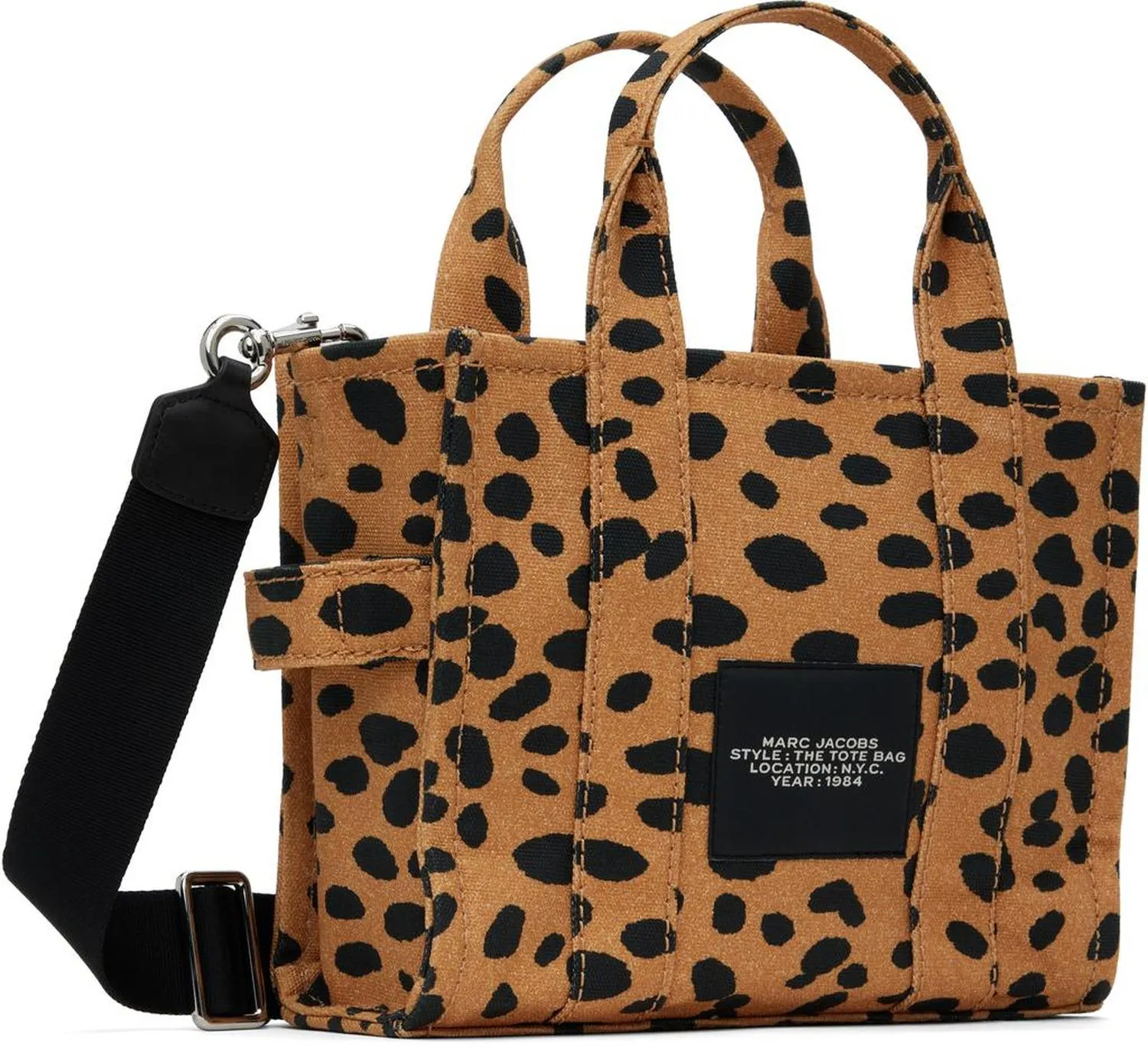 Brown 'The Cheetah Canvas Small' Tote