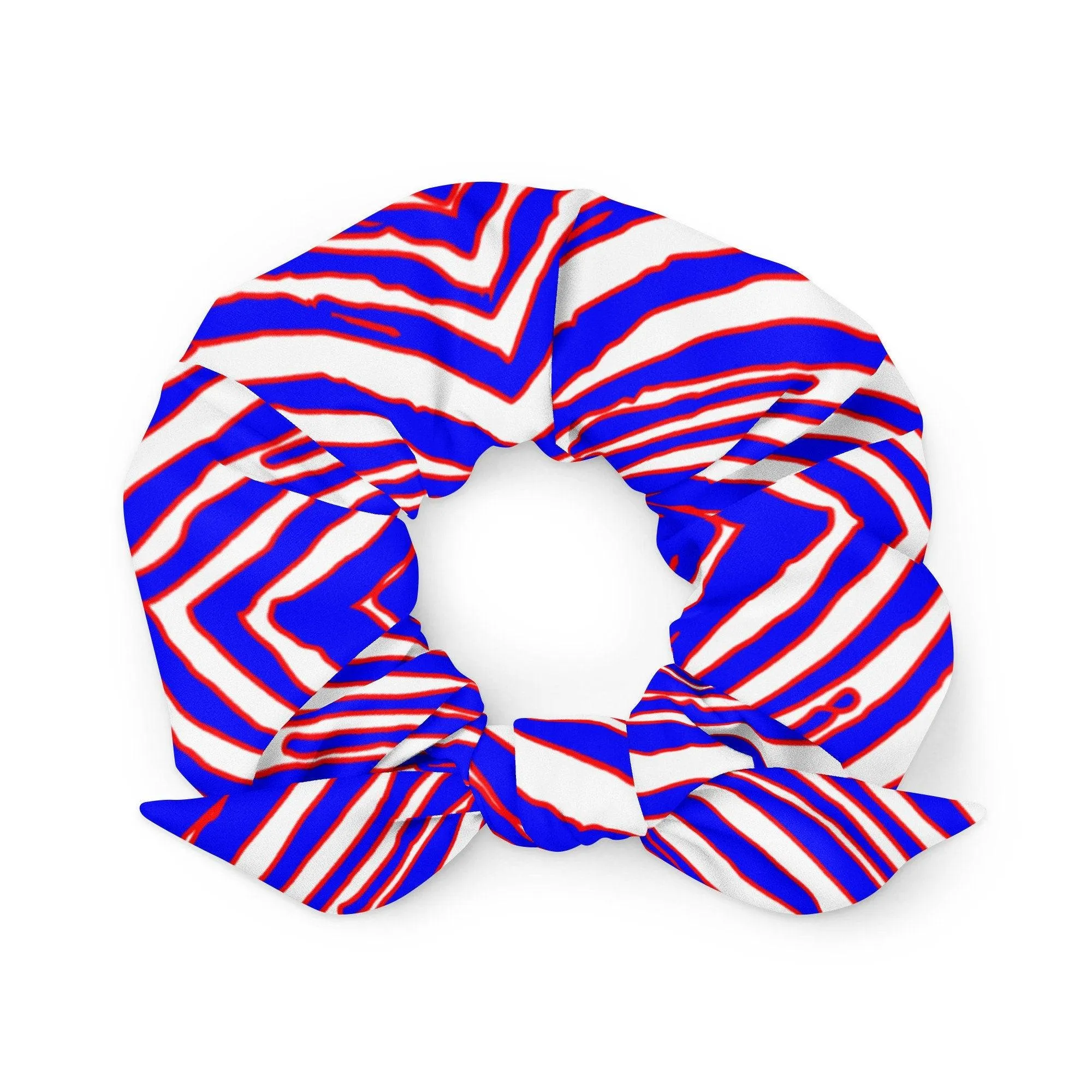 Buffalo Football Pattern Recycled Scrunchie