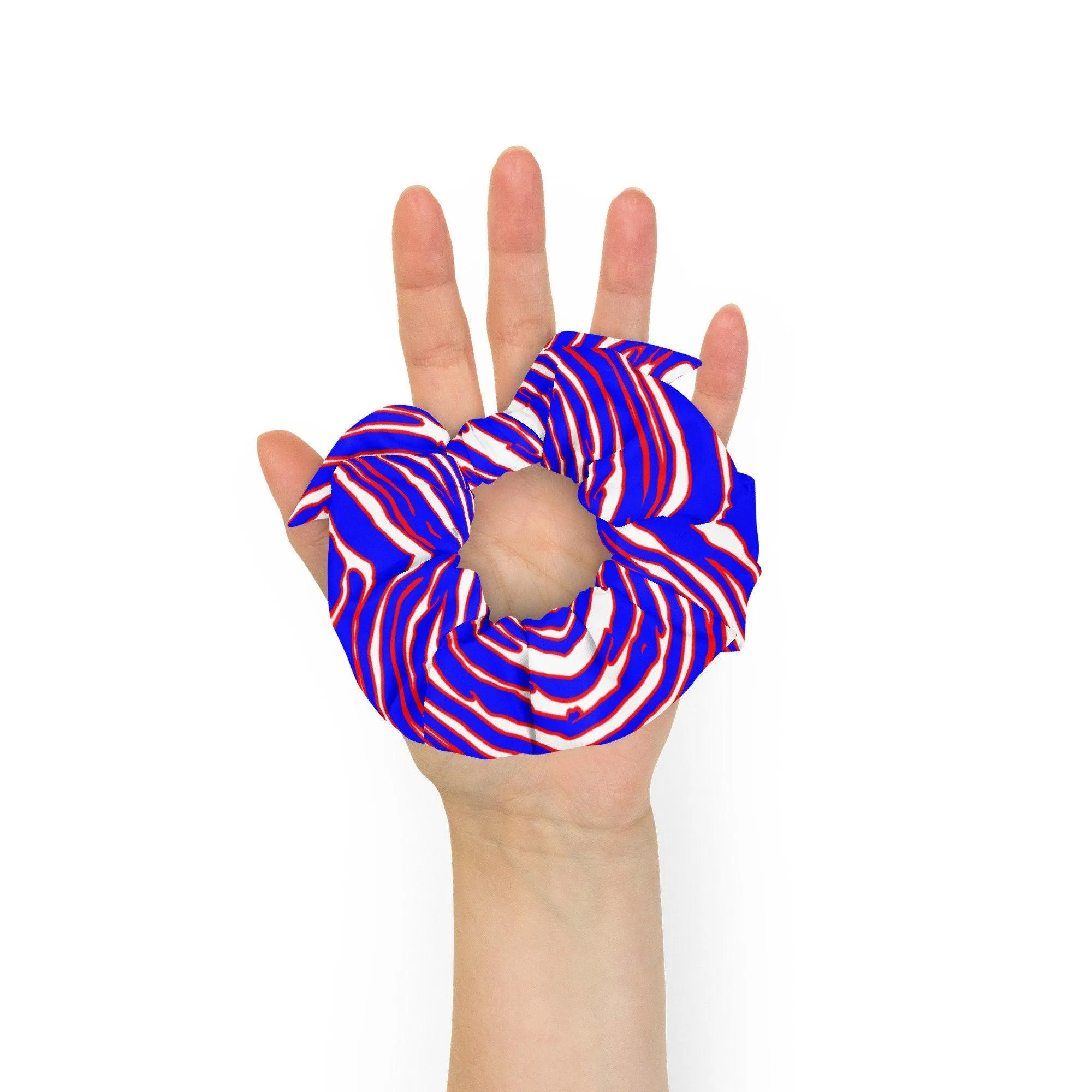 Buffalo Football Pattern Recycled Scrunchie