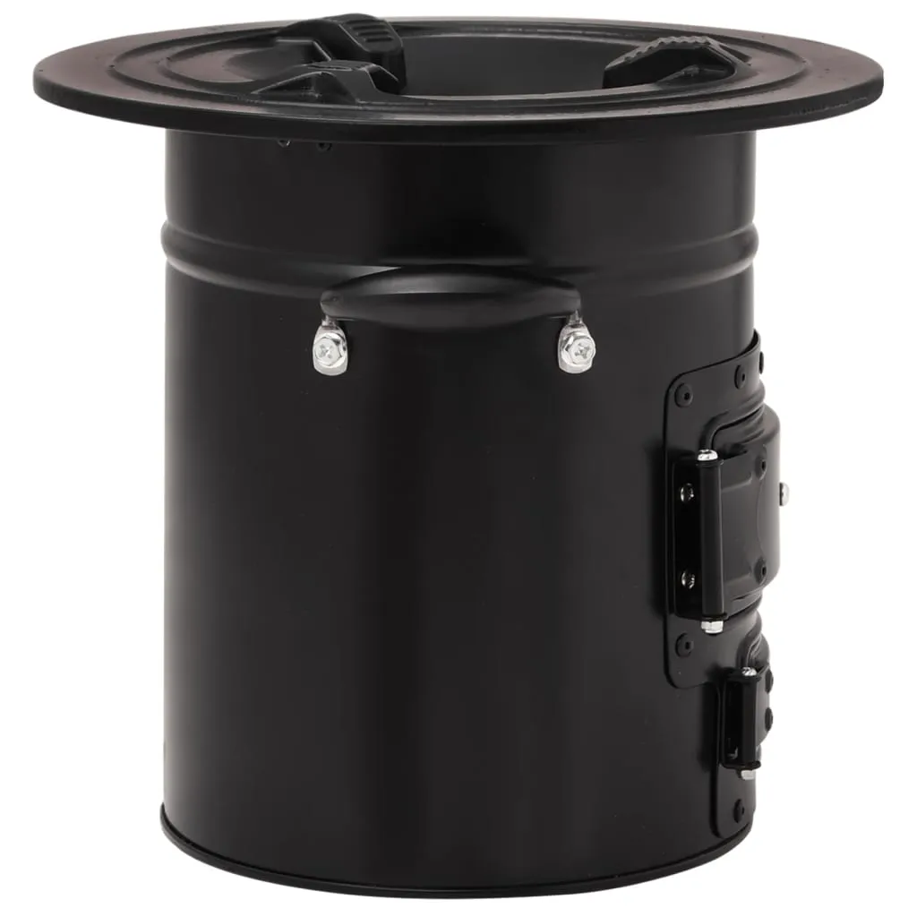 Camping Wood Stove Black 50x33.5x30.5 cm Steel