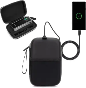 Case for Anker Prime Power Bank 27,650mAh - 250W, Portable Hard Cases with USB-C Port Charging and Front Pocket for Travel Working, Storage Battery Charging Station and USB-C Chargers (Case Only)