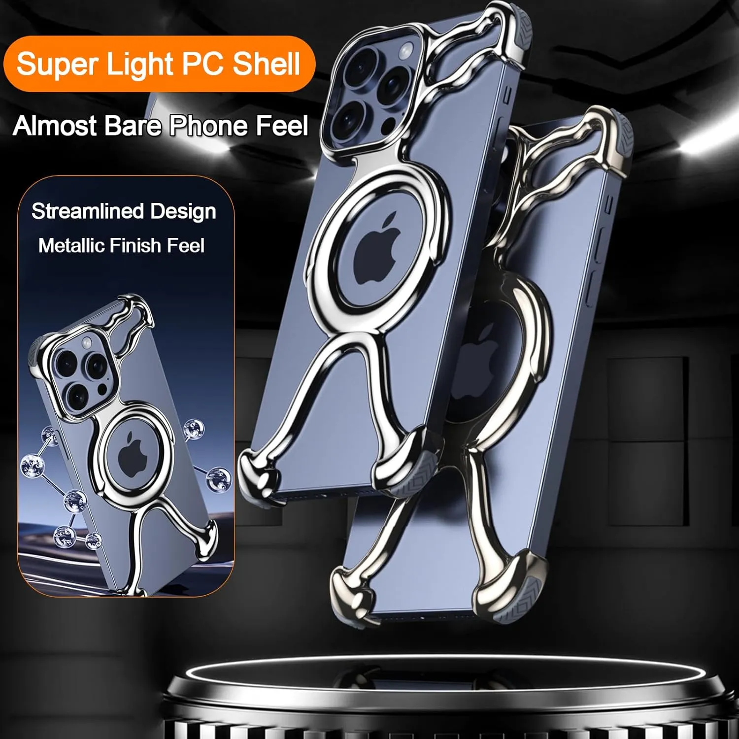 Case for iPhone 13/13 Pro/13 Pro Max, Super Light PC Shell with Four Corners Shockproof, Compatible with MagSafe,Black,13