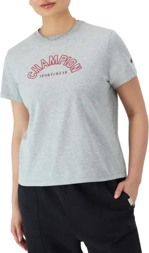 Champion Women's Tshirt, Classic Graphic Tshirt Lightweight and Comfortable Tee For Women (Plus Size Available)