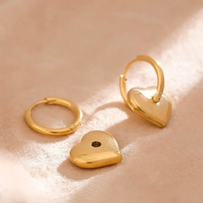 Chantilly Heart Hoops