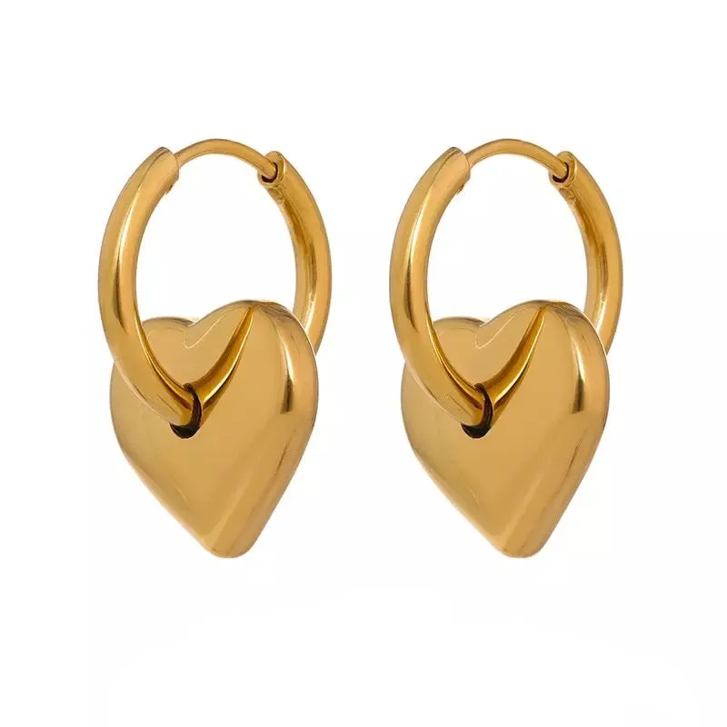 Chantilly Heart Hoops
