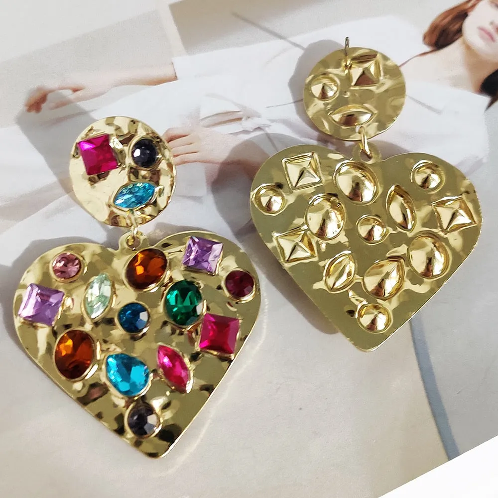 Charm Sweet Heart Hanging Earrings For Women