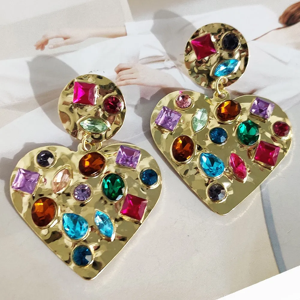 Charm Sweet Heart Hanging Earrings For Women