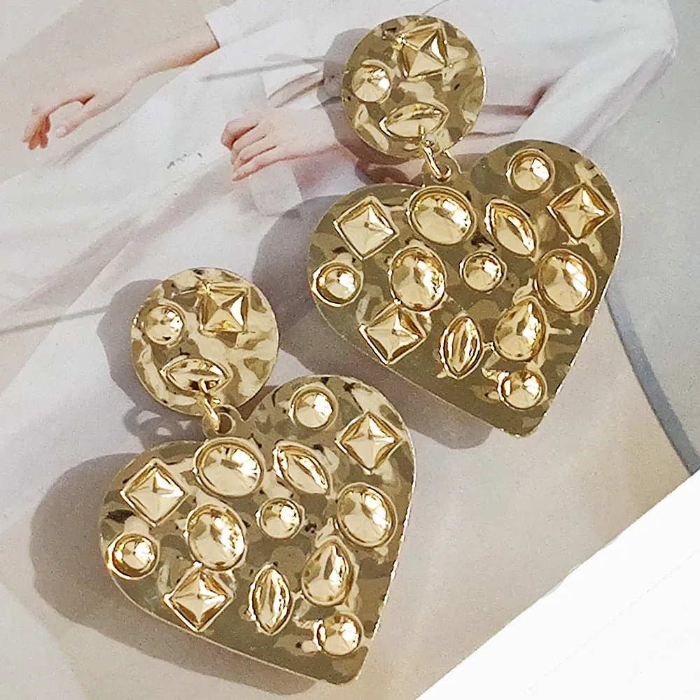 Charm Sweet Heart Hanging Earrings For Women