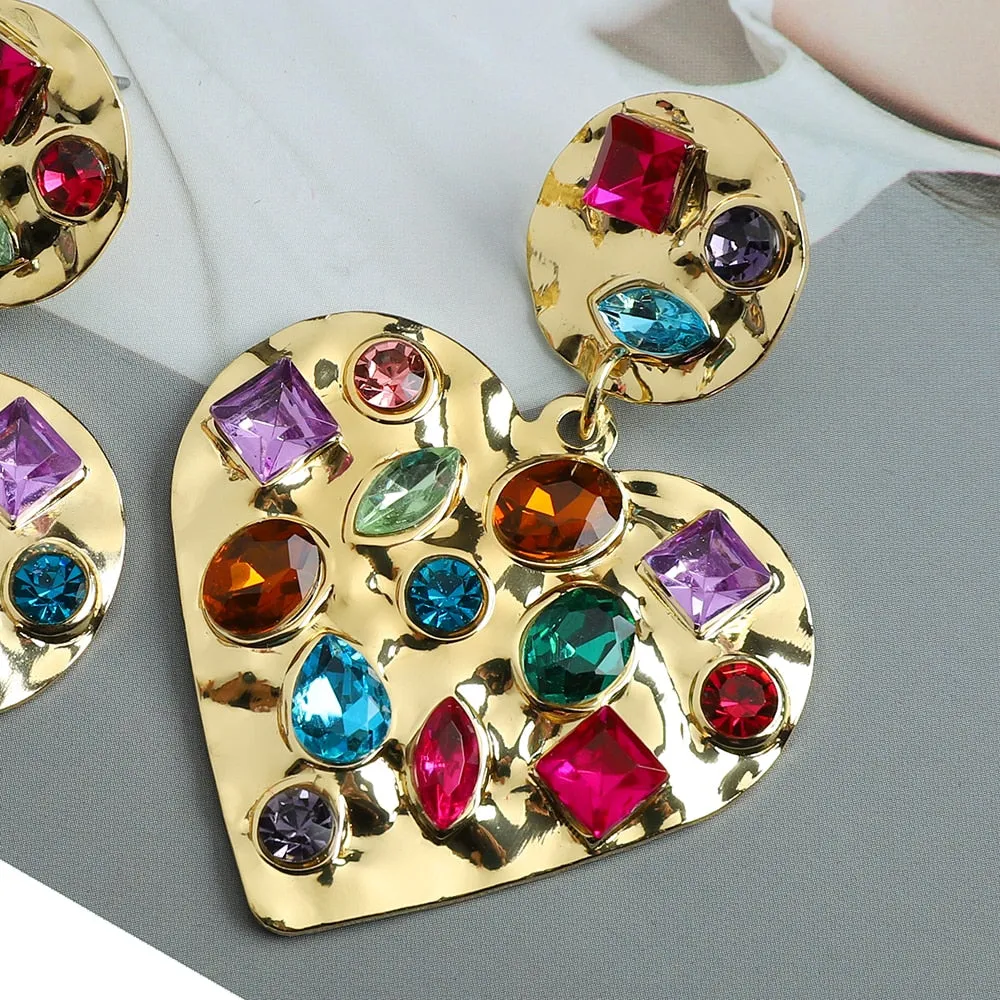 Charm Sweet Heart Hanging Earrings For Women