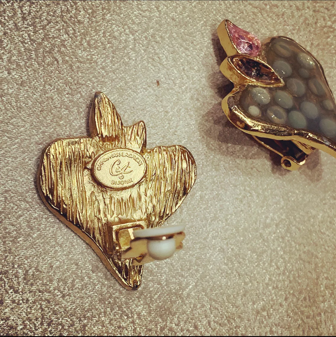 Christian Lacroix Heart Earrings