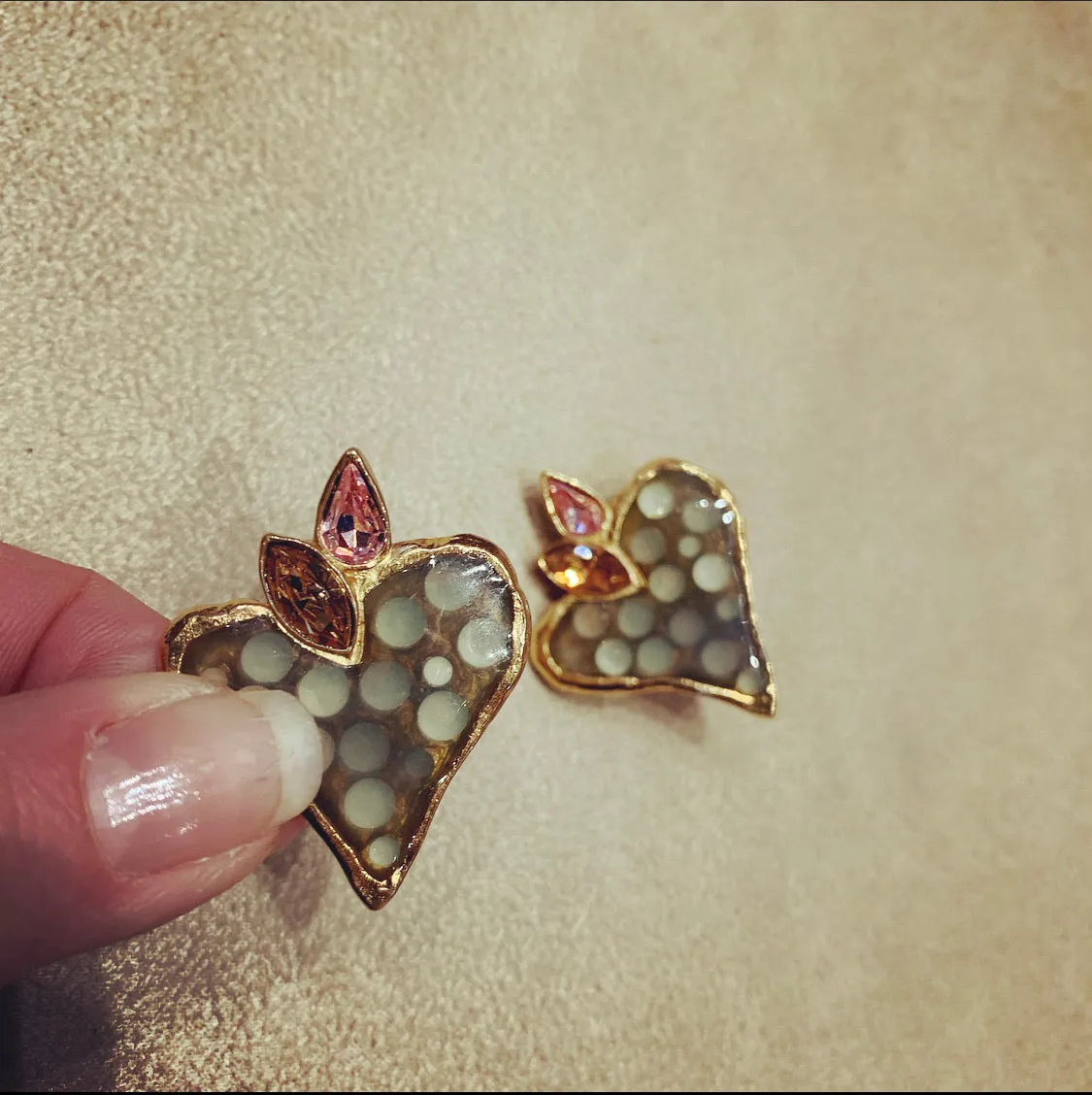 Christian Lacroix Heart Earrings