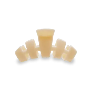 Classic Almond Beige Small Hair Clip