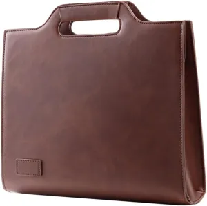CLISPEED Mens Vintage Messenger Bag Business Briefcase Portfolio Bag for Students Comfortable Durable Pu Leather