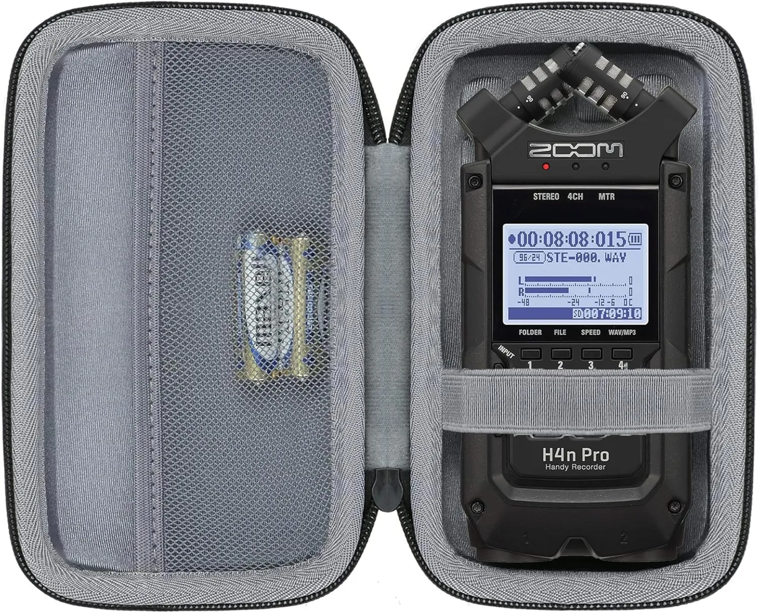 co2CREA Hard Case Replacement for Zoom H4n Pro Portable Recorder Stereo Microphones