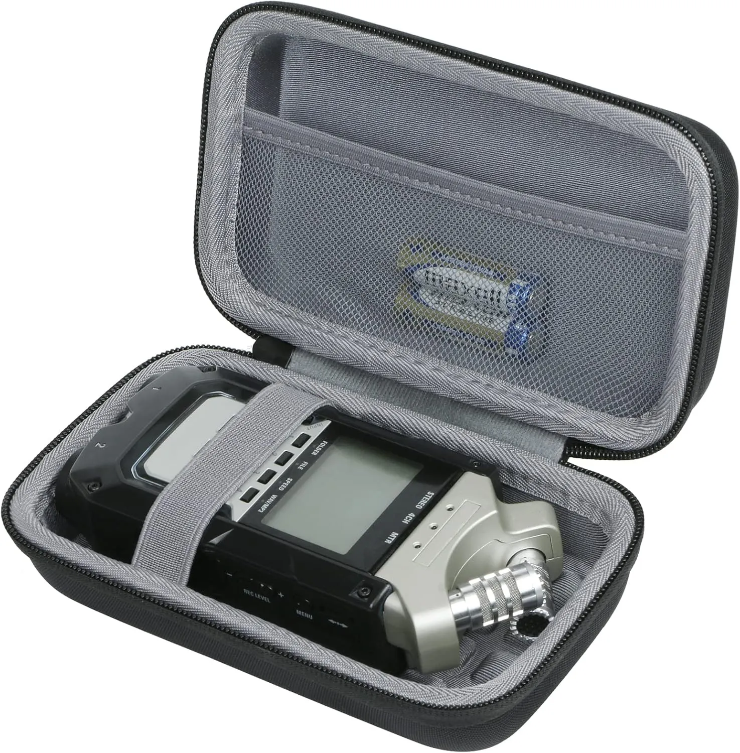 co2CREA Hard Case Replacement for Zoom H4n Pro Portable Recorder Stereo Microphones