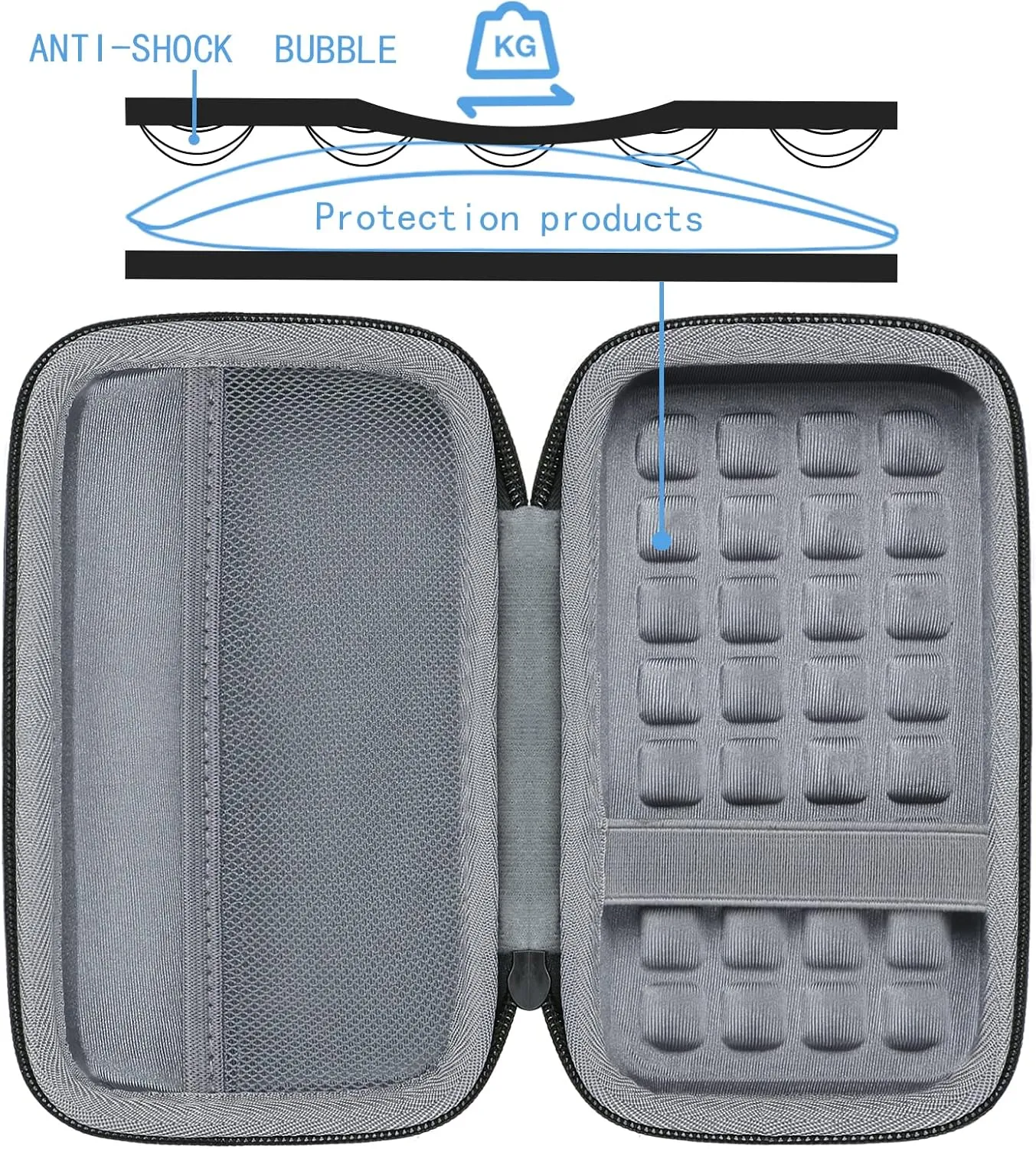 co2CREA Hard Case Replacement for Zoom H4n Pro Portable Recorder Stereo Microphones
