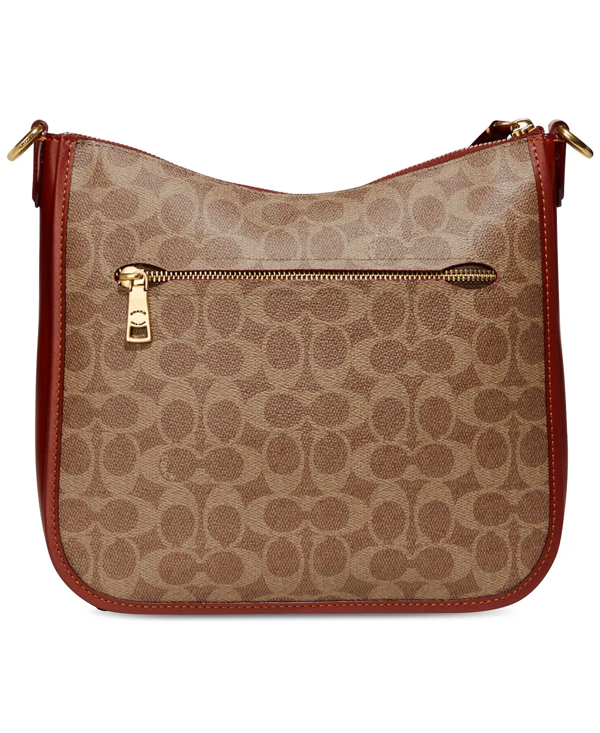 COACH Branded Coated Canvas Chaise Shoulder Bag Multi