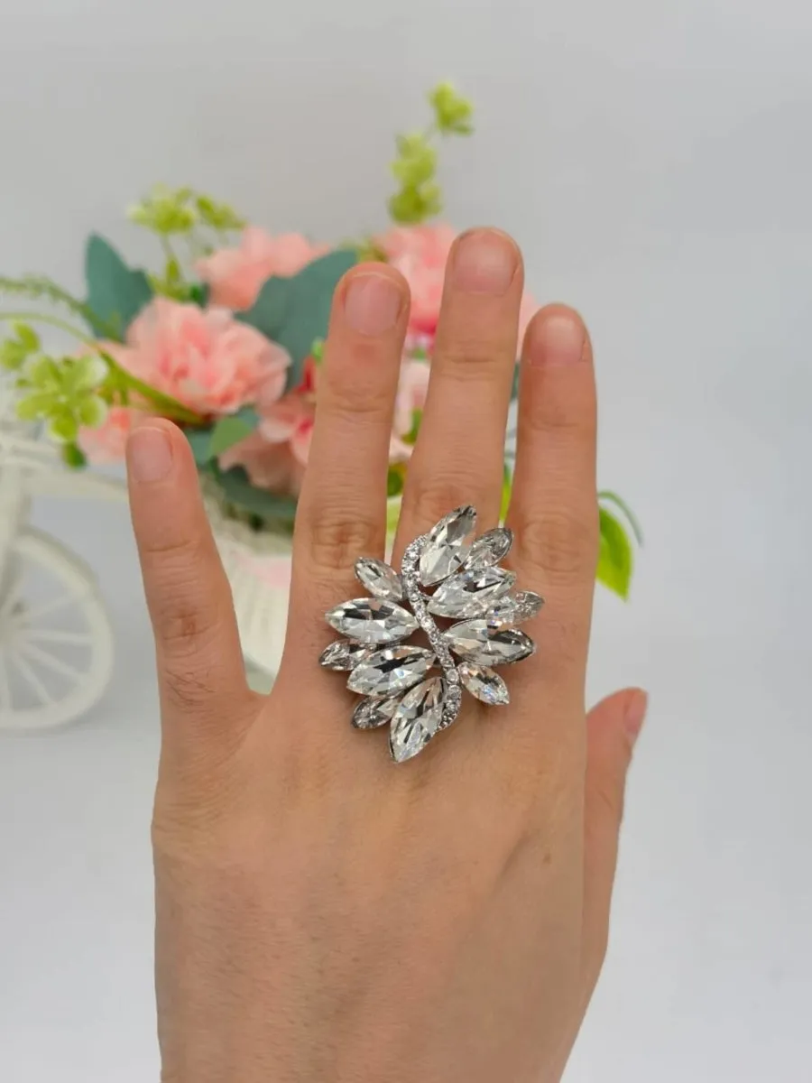 Color Quartz Ring Crystal Ring Cute Jewelry