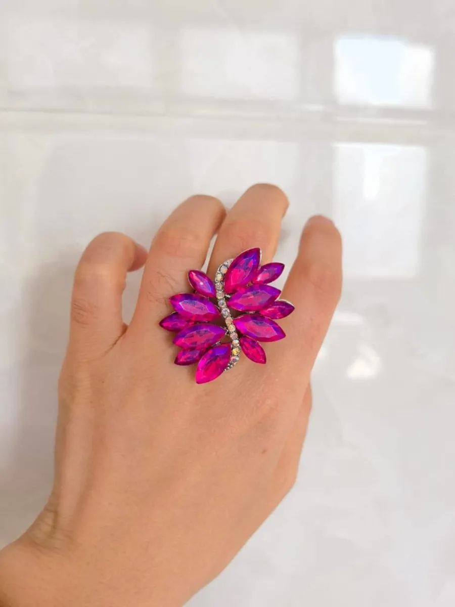 Color Quartz Ring Crystal Ring Cute Jewelry