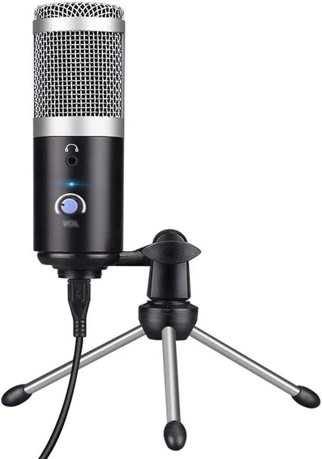 Condenser Microphone Computer USB Port Studio Microphone for Pc Sound Card Professional Microphones DJ Live Recording