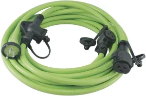 Conntek PNG-2105B Multi Inline Outlet Extention Cord, 5'   10'   10', with Protective Caps
