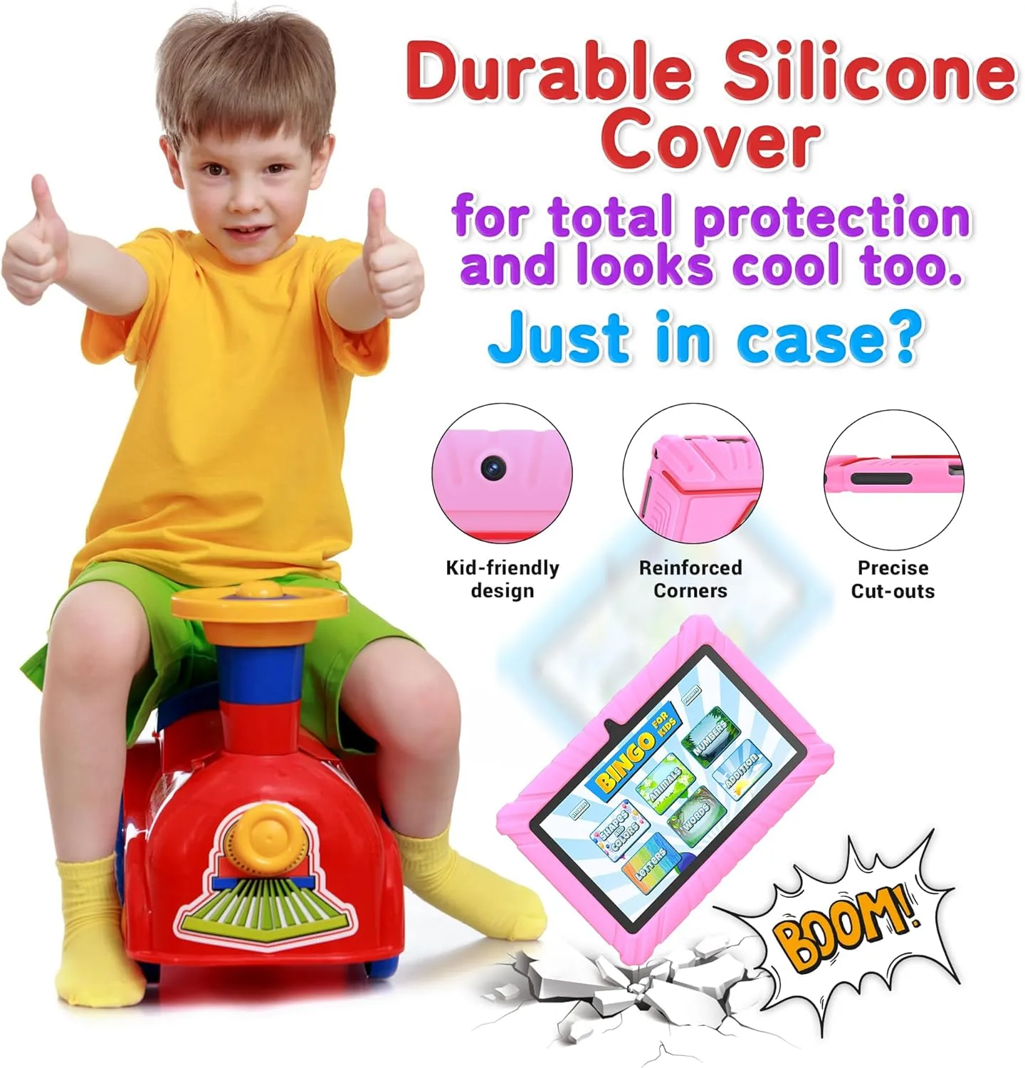 Contixo 7 Kids Tablet Bundle - Learning Tablet and Headphones for Kids, Includes 50  Disney Storybooks (Value $200), 7-inch HD, Ages 3-7, Parental Control, Android 11, 32GB, WiFi - Pink