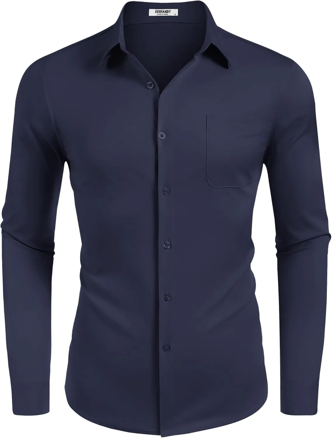 COOFANDY Mens Dress Shirt Long Sleeve Button Down Shirts Business Casual Wrinkle Free Shirts with Pocket