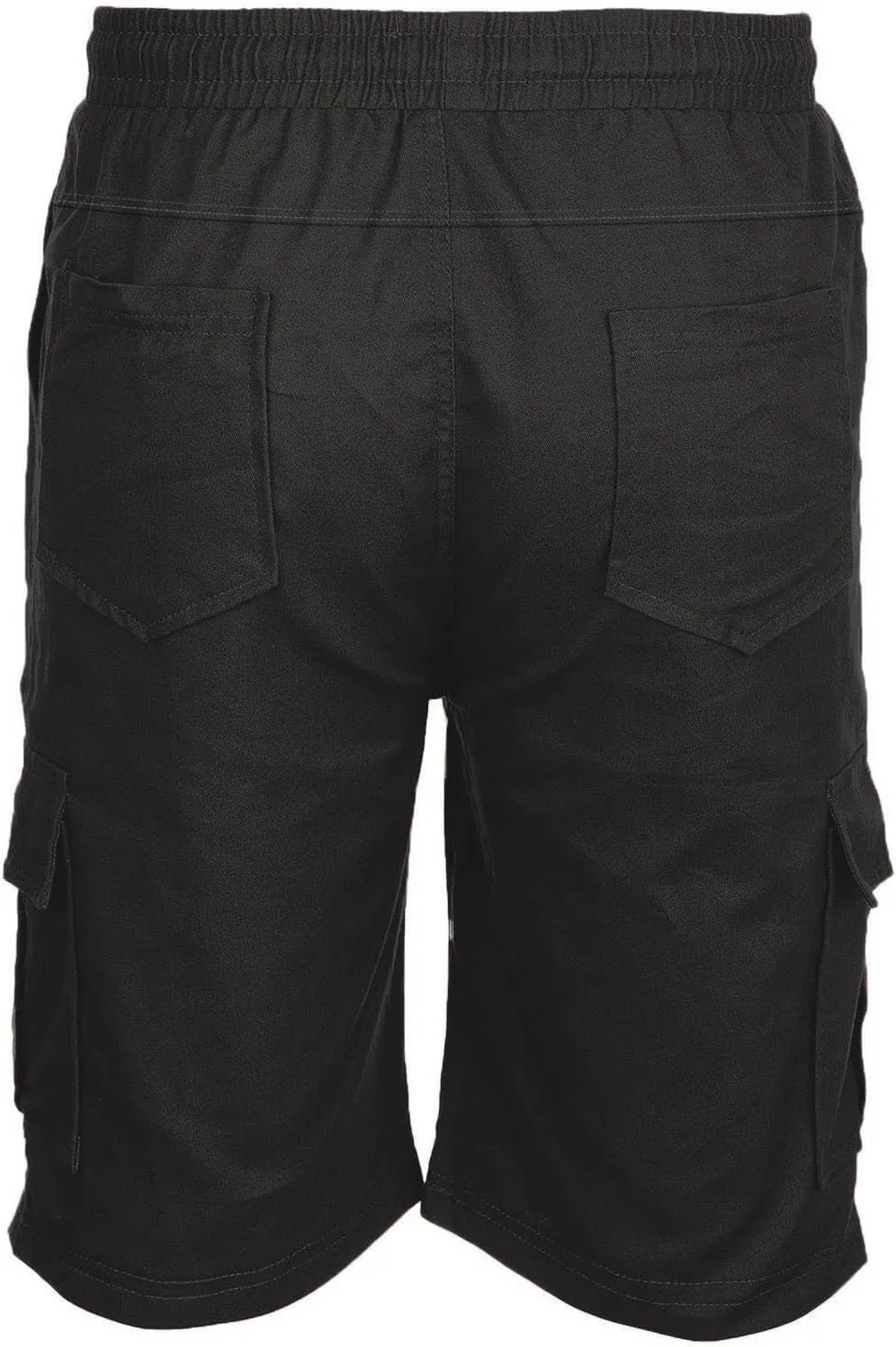 Cotton Men's Cargo Shorts Casual Drawstring Waist Side Pockets Mid Length Relaxed Comfortable Summer Beachwear