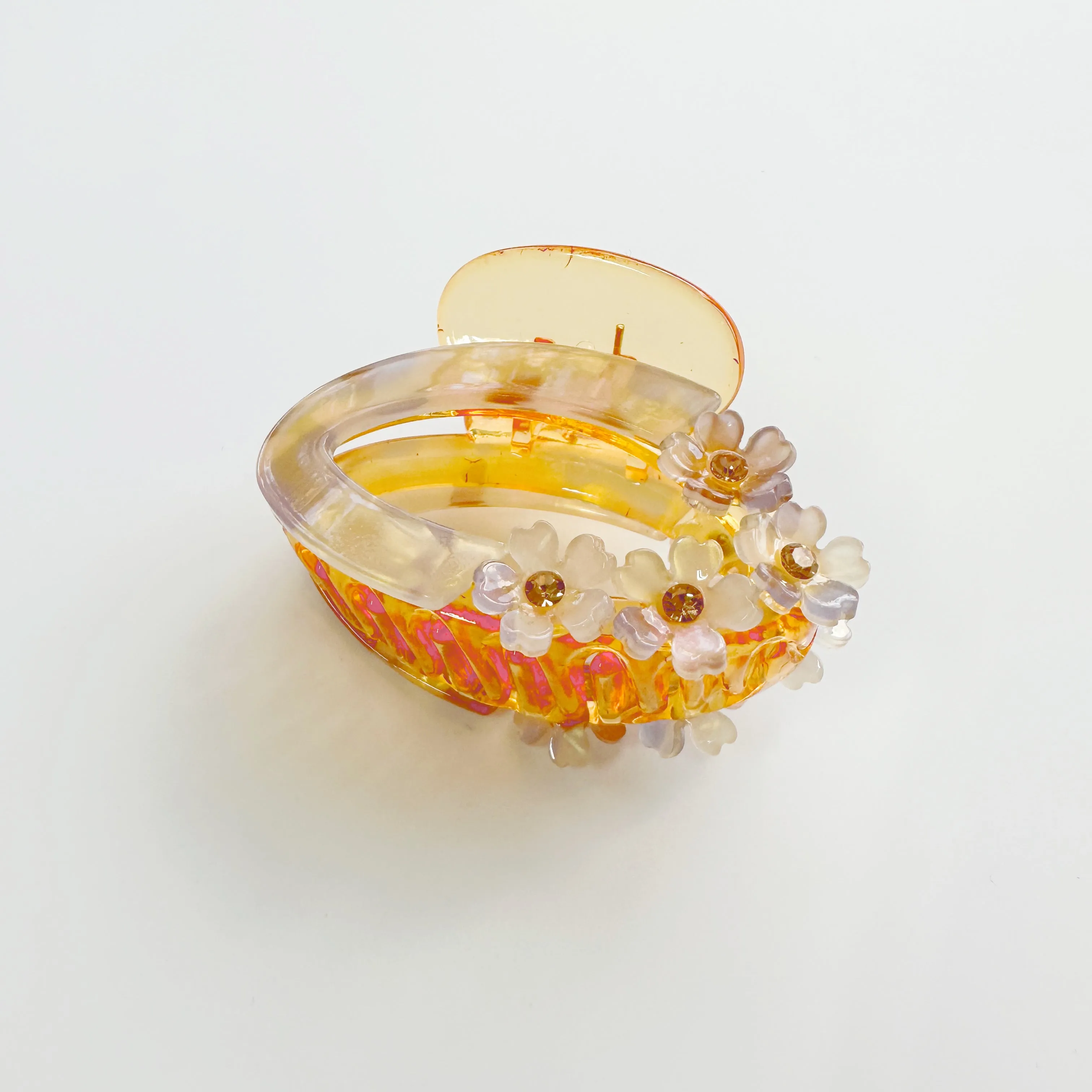 Delicate Floral Claw - toffee