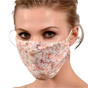 Delicate Floral Print Face Mask