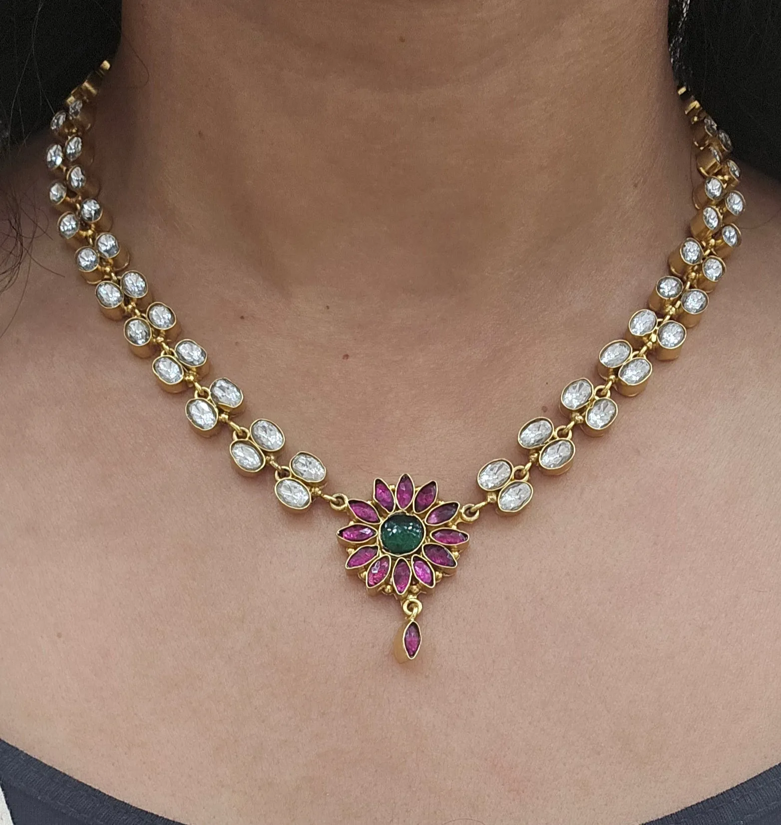 Delicate Kundan Necklace