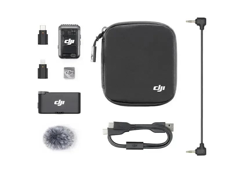 DJI Mic 2 1-Person Compact Digital Wireless Microphone System/Recorder for Camera & Smartphone (2.4 GHz)