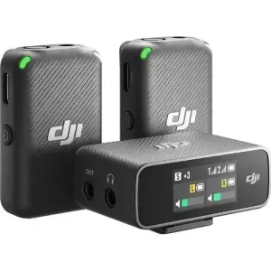 DJI Mic Dual-Transmitter Compact Digital Wireless Microphone System/Recorder for Cameras & Smartphones