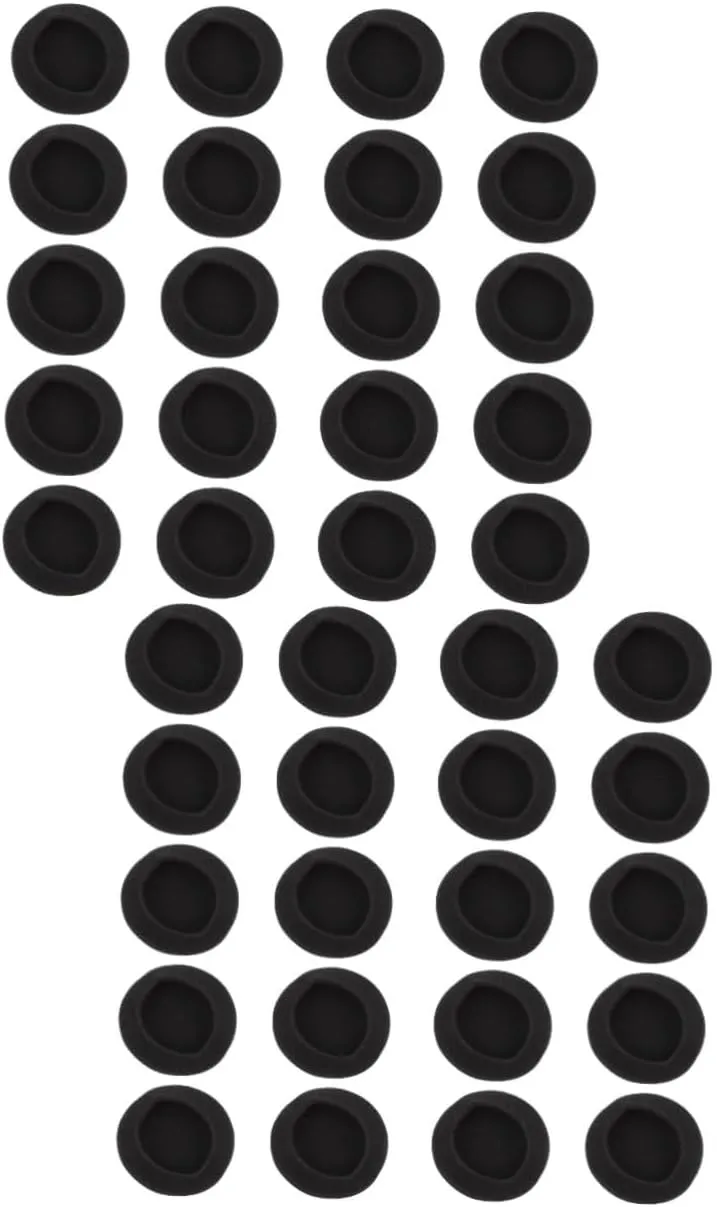 DOITOOL 40 Pcs Universal Earphone Earpads Replacement for Headset Comfortable Ear Cushion Noise Reduction Material Easy Install Family Friends