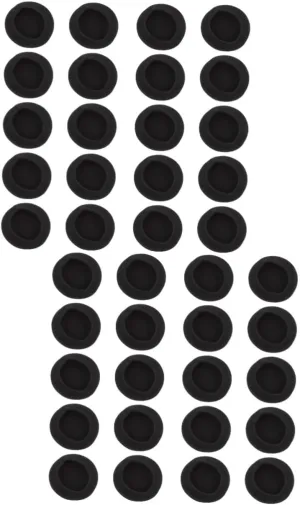 DOITOOL 40 Pcs Universal Earphone Earpads Replacement for Headset Comfortable Ear Cushion Noise Reduction Material Easy Install Family Friends
