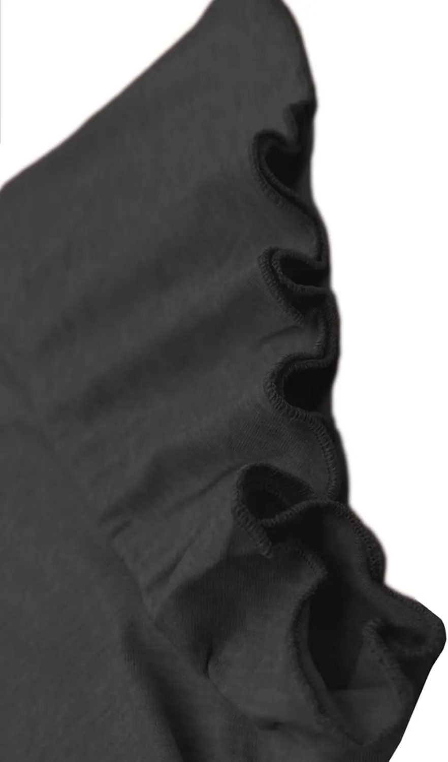 DOLNINE Plus Size Tops for Women Trendy Ruffle Short Sleeve Tshirts Casual V Neck Summer Tees