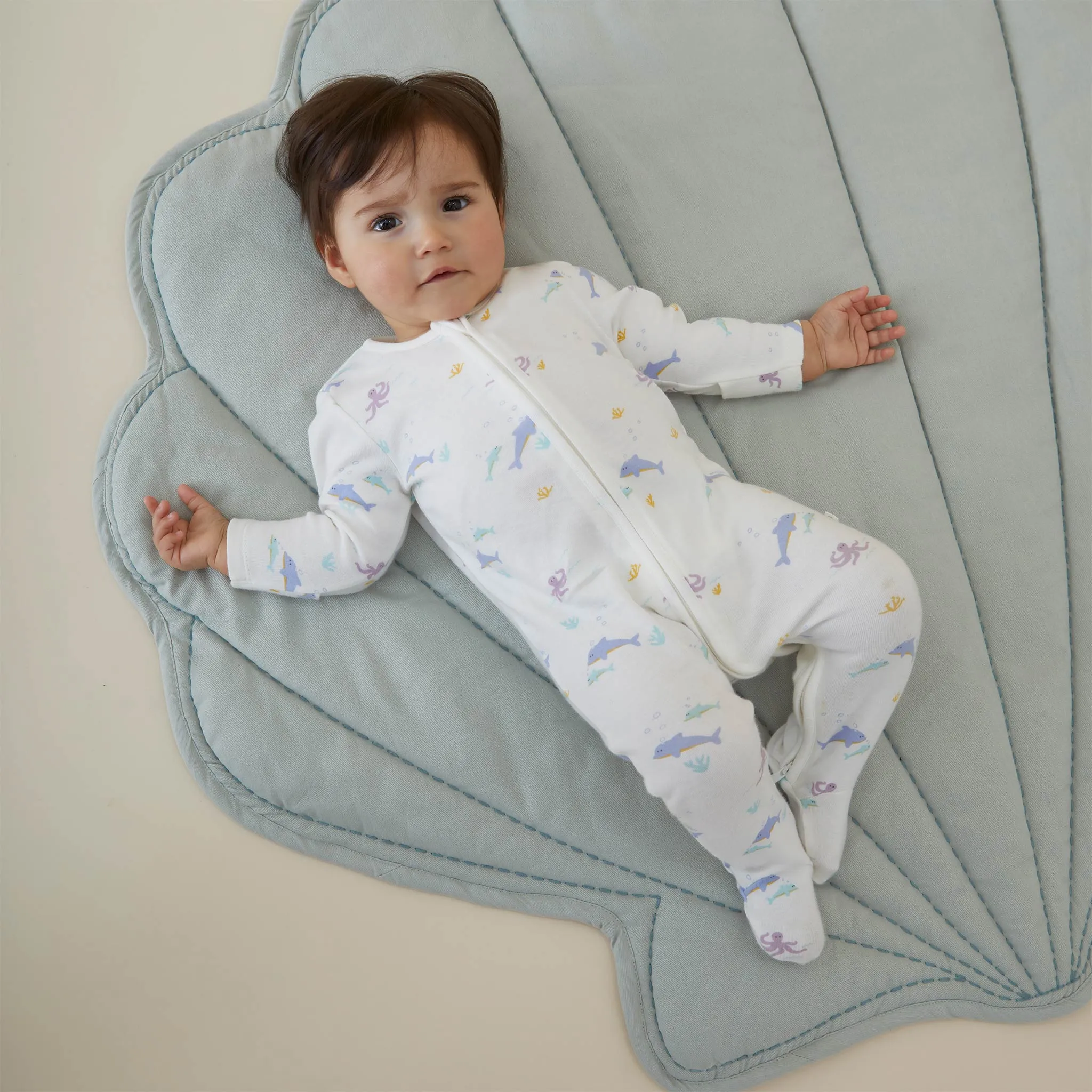 Dolphin Clever Zip Sleepsuit