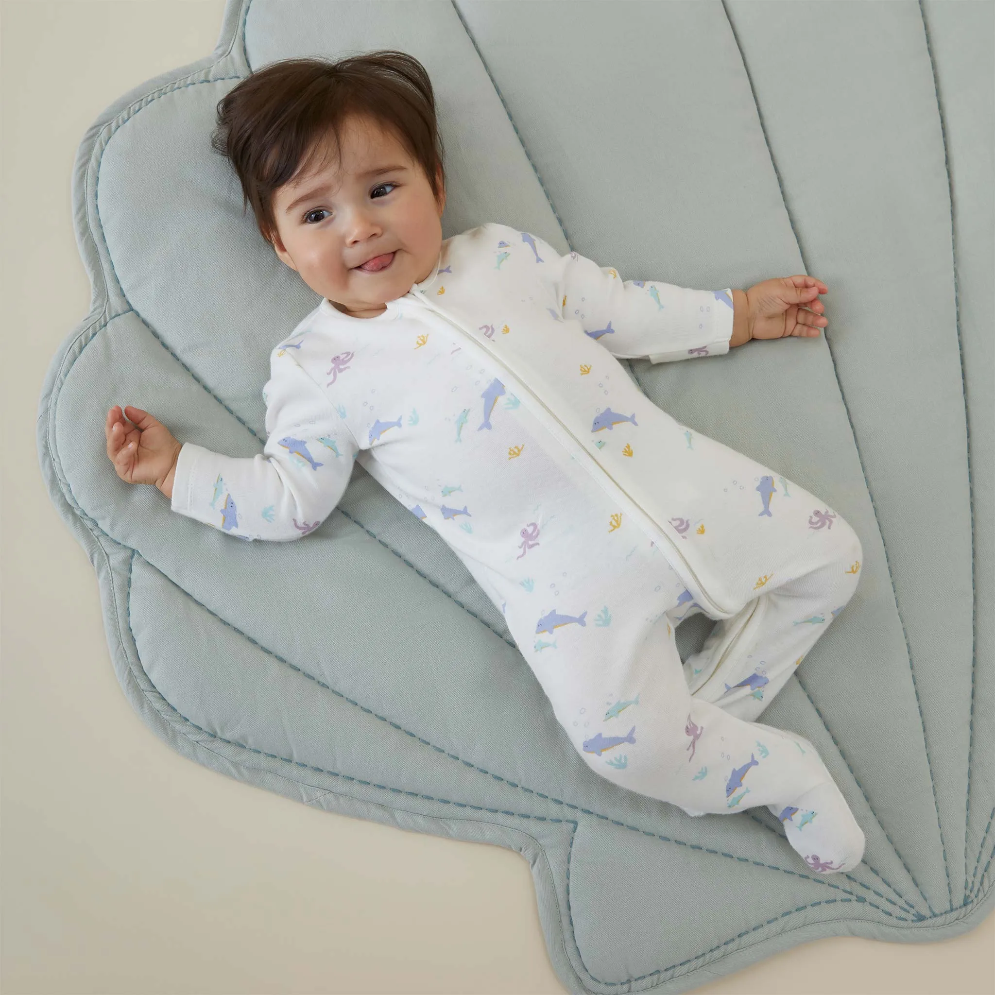 Dolphin Clever Zip Sleepsuit