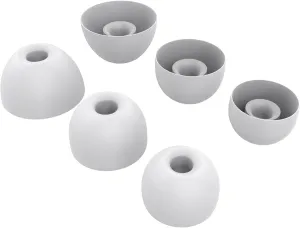 Eartips Compatible with Fit Pro/Studio Buds Headphones 3 Pairs, Soft Silicon Earbuds Tips Replacement Ear Tips (White)